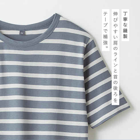 インド綿五分袖ゆったりTシャツ.|s9
